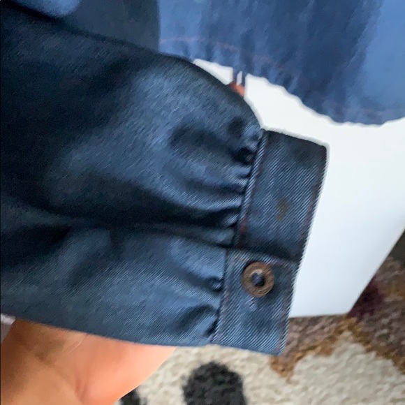 Blue Oversized Fit Jean Jacket - Picture 5 of 6